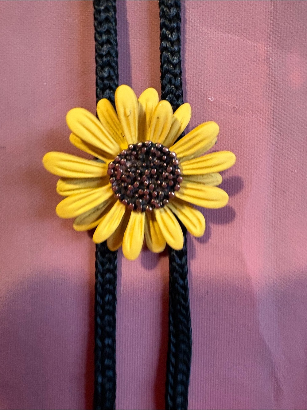 Vintage Sunflower Bolo Tie